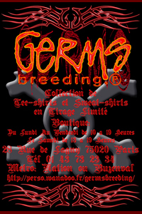 flyer publicitaire pour la marque Germs Breeding