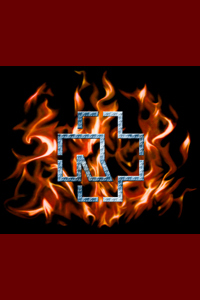 logo Rammstein et flammes